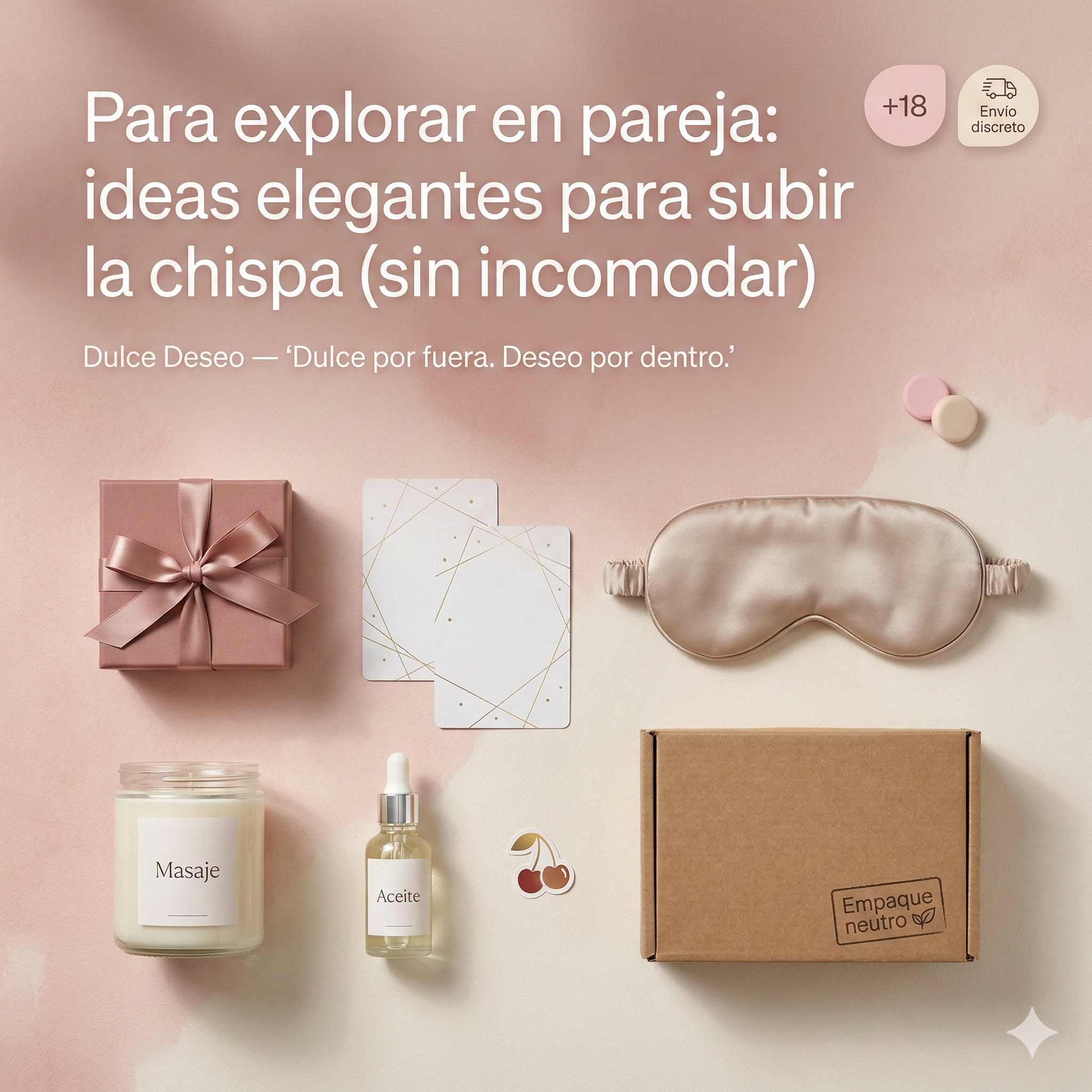Para explorar en pareja: ideas elegantes para subir la chispa (sin incomodar)