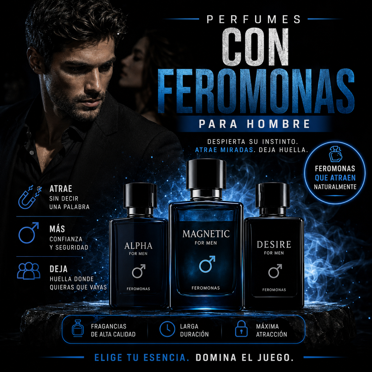 Perfume Uomo Born In Roman Intense con Feromonas