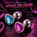 Plug acostumbrador joya anal metálica corazón