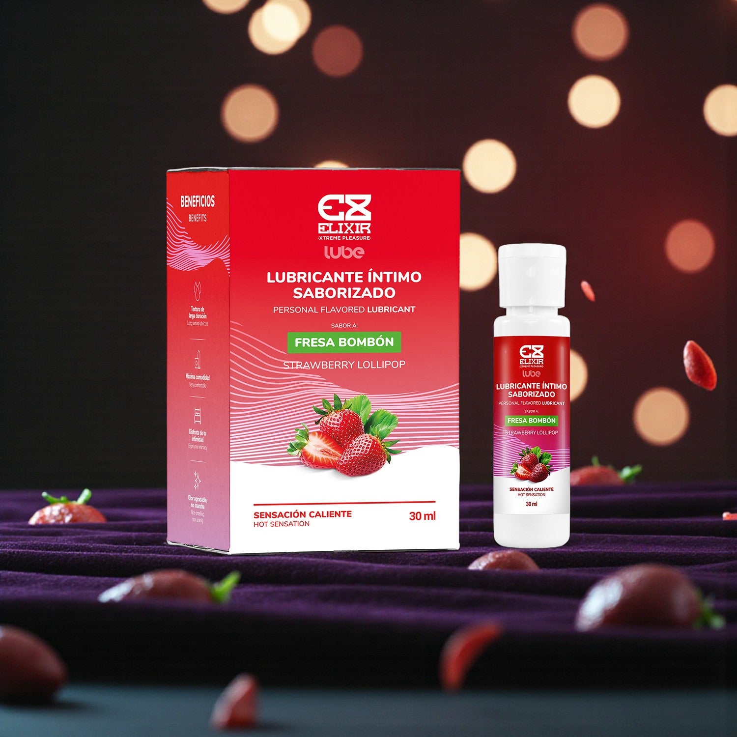 Lubricante Sabor Fresa Bombom